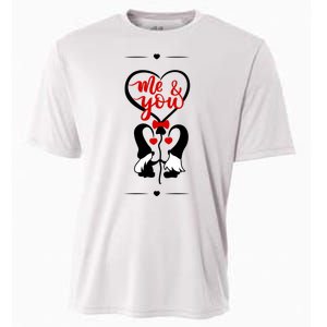 Me And You Happy Valentines Day Gnomes And Hearts Cooling Performance Crew T-Shirt