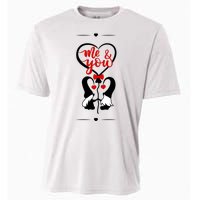 Me And You Happy Valentines Day Gnomes And Hearts Cooling Performance Crew T-Shirt