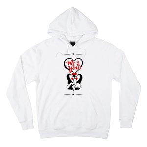 Me And You Happy Valentines Day Gnomes And Hearts Hoodie