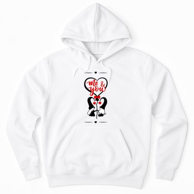 Me And You Happy Valentines Day Gnomes And Hearts Hoodie