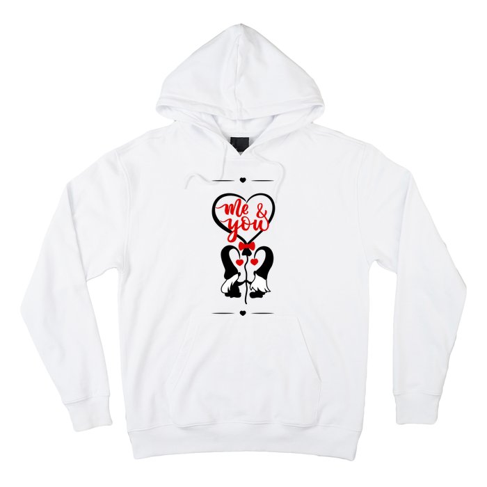 Me And You Happy Valentines Day Gnomes And Hearts Hoodie