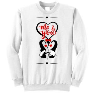 Me And You Happy Valentines Day Gnomes And Hearts Sweatshirt