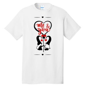 Me And You Happy Valentines Day Gnomes And Hearts Tall T-Shirt