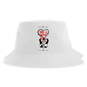 Me And You Happy Valentines Day Gnomes And Hearts Sustainable Bucket Hat