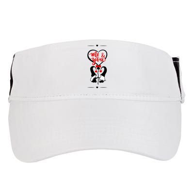 Me And You Happy Valentines Day Gnomes And Hearts Adult Drive Performance Visor