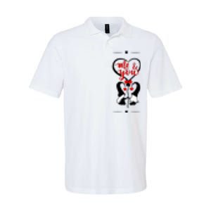 Me And You Happy Valentines Day Gnomes And Hearts Softstyle Adult Sport Polo