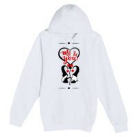 Me And You Happy Valentines Day Gnomes And Hearts Premium Pullover Hoodie