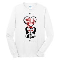 Me And You Happy Valentines Day Gnomes And Hearts Tall Long Sleeve T-Shirt