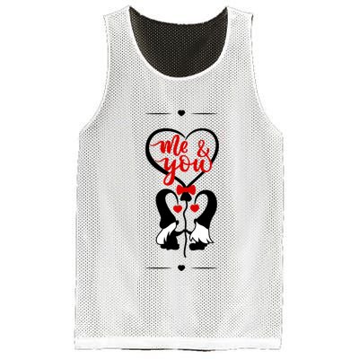 Me And You Happy Valentines Day Gnomes And Hearts Mesh Reversible Basketball Jersey Tank