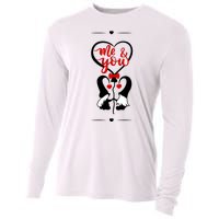 Me And You Happy Valentines Day Gnomes And Hearts Cooling Performance Long Sleeve Crew