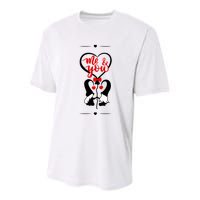 Me And You Happy Valentines Day Gnomes And Hearts Youth Performance Sprint T-Shirt