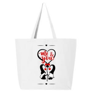 Me And You Happy Valentines Day Gnomes And Hearts 25L Jumbo Tote