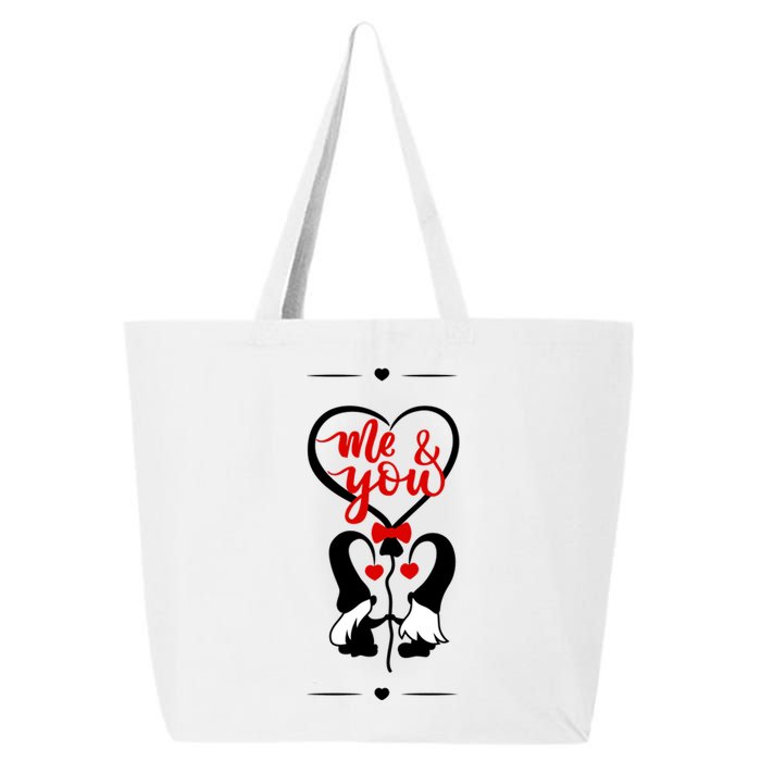 Me And You Happy Valentines Day Gnomes And Hearts 25L Jumbo Tote