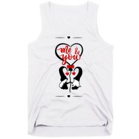 Me And You Happy Valentines Day Gnomes And Hearts Tank Top