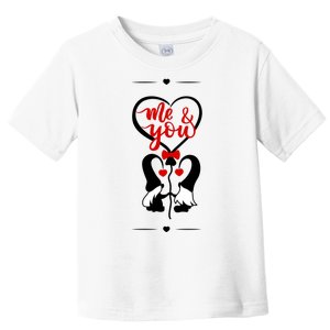 Me And You Happy Valentines Day Gnomes And Hearts Toddler T-Shirt