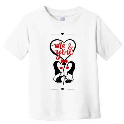 Me And You Happy Valentines Day Gnomes And Hearts Toddler T-Shirt