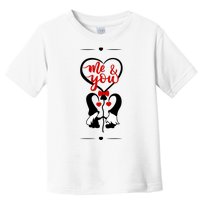 Me And You Happy Valentines Day Gnomes And Hearts Toddler T-Shirt