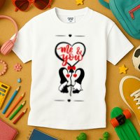 Me And You Happy Valentines Day Gnomes And Hearts Kids T-Shirt