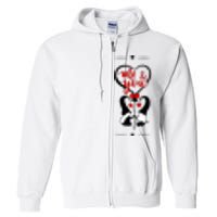 Me And You Happy Valentines Day Gnomes And Hearts Full Zip Hoodie