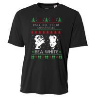 May All Your Christmases Bea White Funny Holiday Festive Cooling Performance Crew T-Shirt