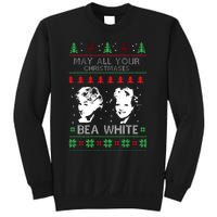 May All Your Christmases Bea White Funny Holiday Festive Sweatshirt