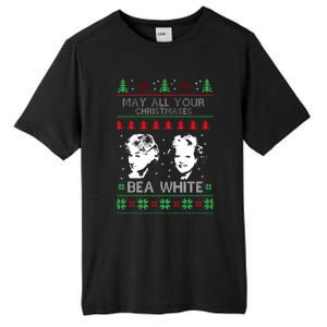 May All Your Christmases Bea White Funny Holiday Festive Tall Fusion ChromaSoft Performance T-Shirt