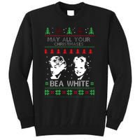 May All Your Christmases Bea White Funny Holiday Festive Tall Sweatshirt