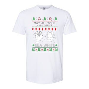 May All Your Christmases Bea White Funny Holiday Festive Softstyle CVC T-Shirt