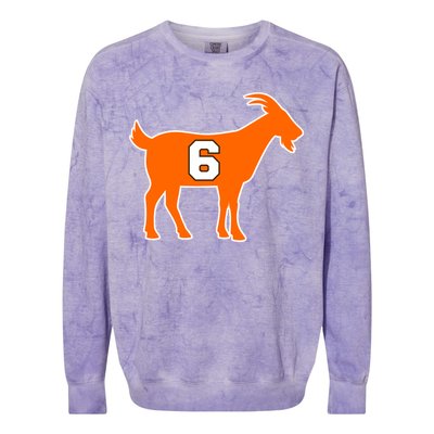 Mayfield Goat Cleveland, Ohio Football Colorblast Crewneck Sweatshirt