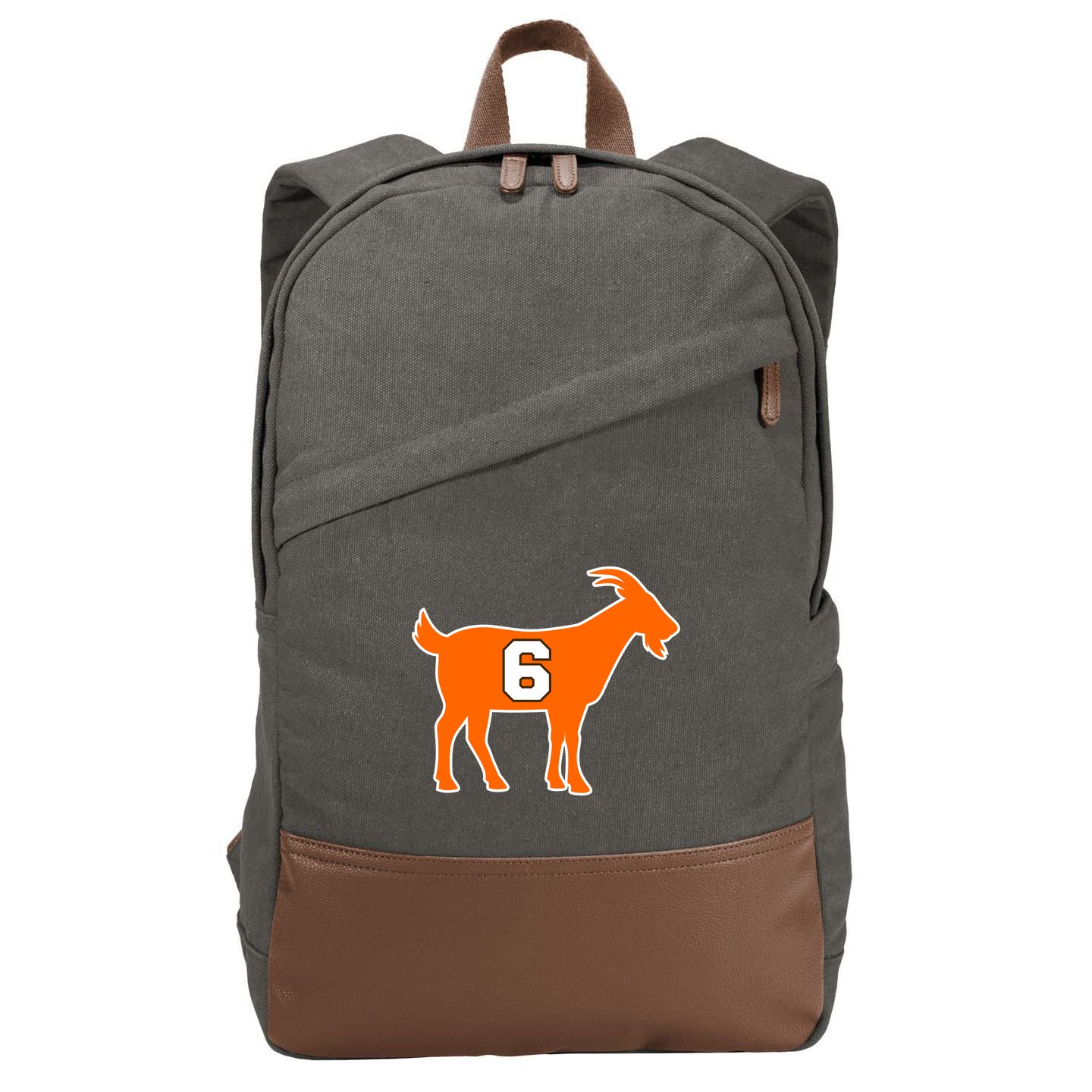 Mayfield Goat Cleveland, Ohio Football Cotton Canvas Backpack