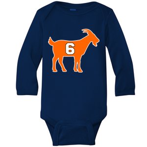 Mayfield Goat Cleveland, Ohio Football Baby Long Sleeve Bodysuit