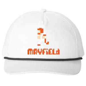 Mayfield Pixel Quarterback Cleveland Snapback Five-Panel Rope Hat