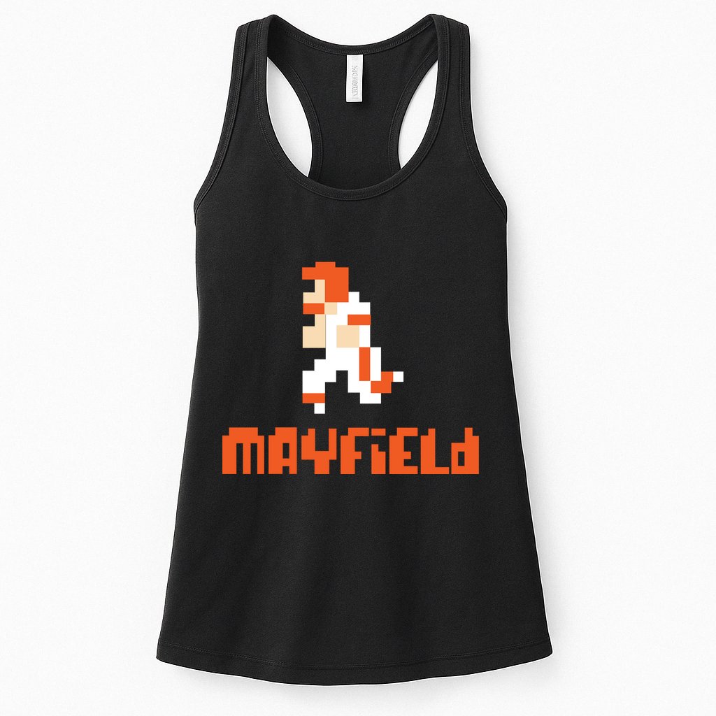 Mayfield Pixel Quarterback Cleveland Womens Tank Top