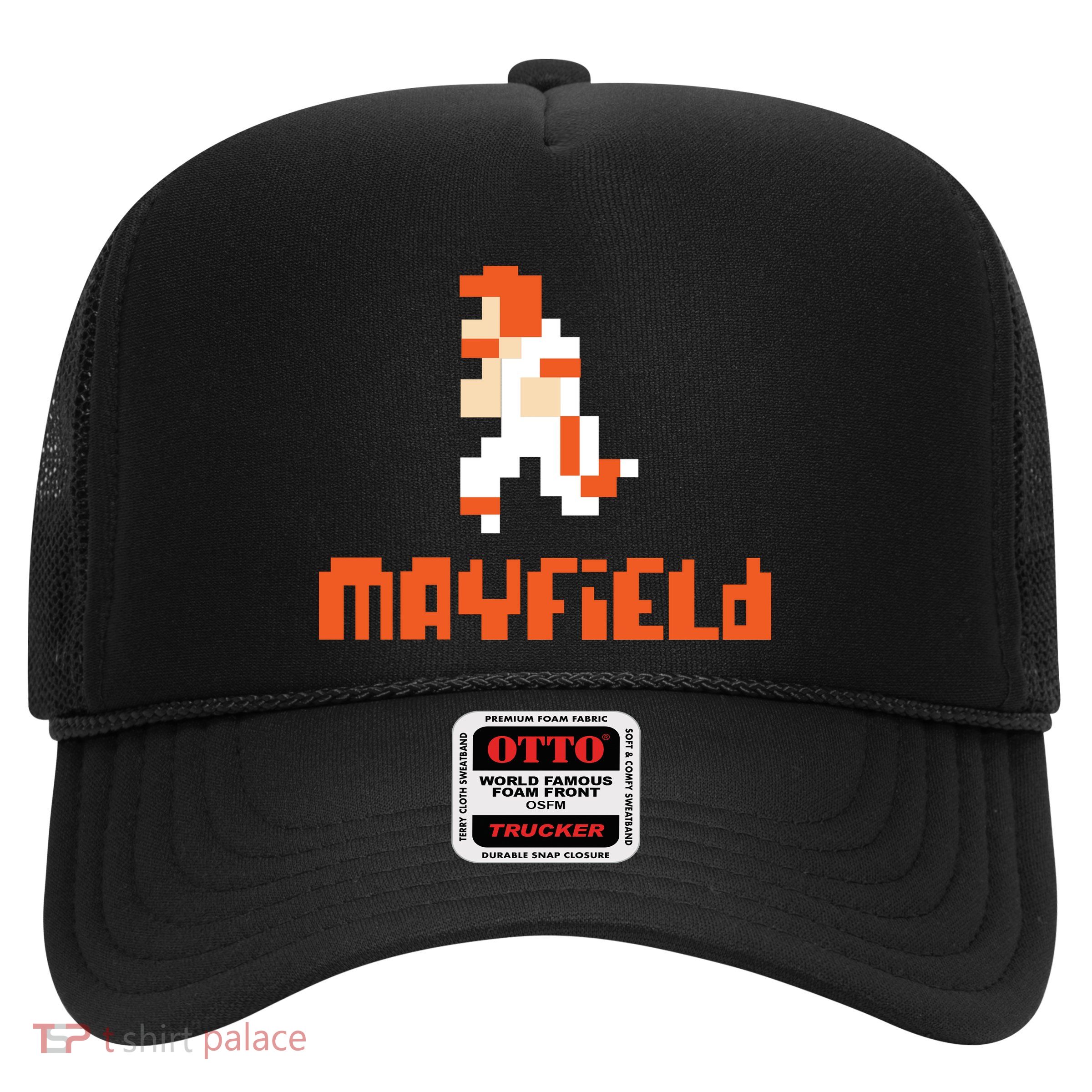 Mayfield Pixel Quarterback Cleveland Trucker Hat