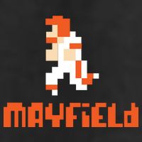 Mayfield Pixel Quarterback Cleveland Trucker Hat