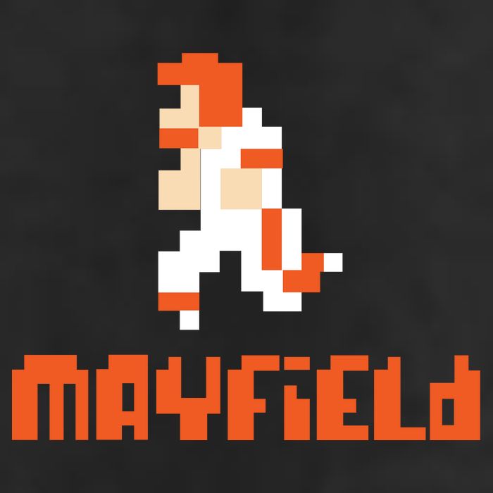 Mayfield Pixel Quarterback Cleveland Trucker Hat