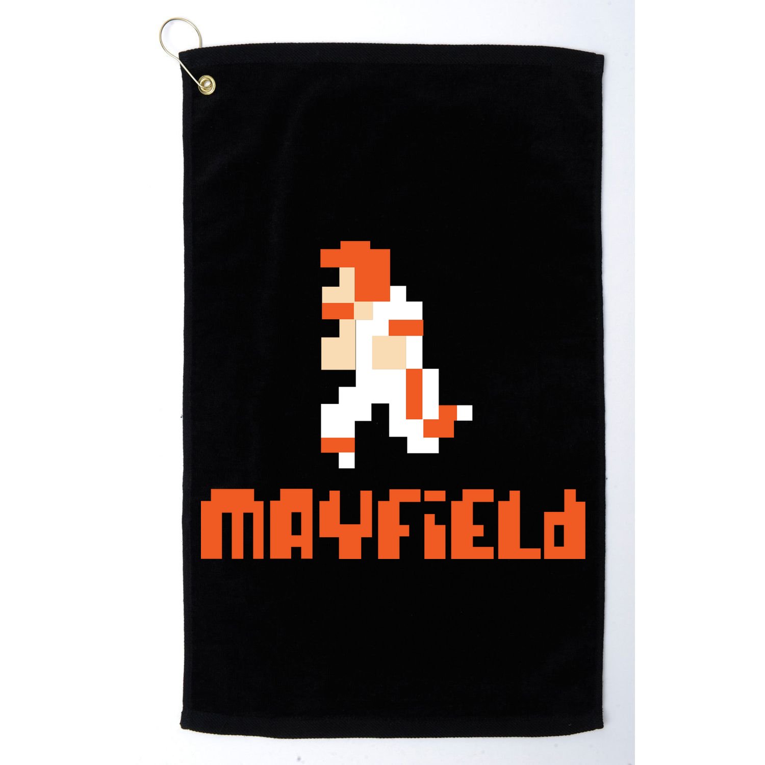 Mayfield Pixel Quarterback Cleveland Golf Towel