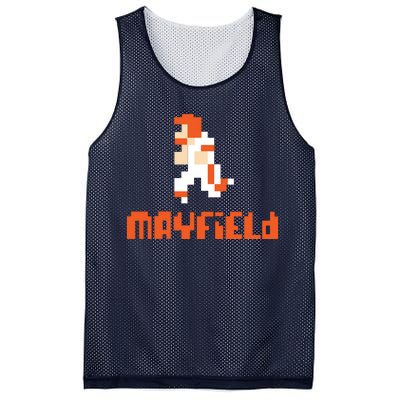 Mayfield Pixel Quarterback Cleveland Mesh Reversible Basketball Jersey Tank