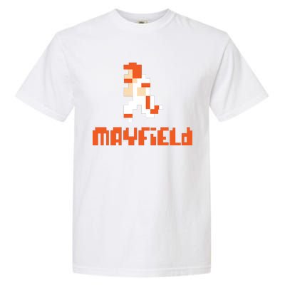 Mayfield Pixel Quarterback Cleveland Garment-Dyed Heavyweight T-Shirt