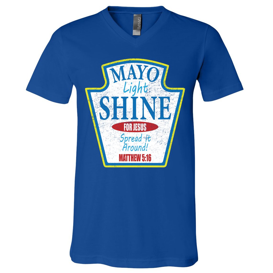 Mayo Light Shine for Jesus V-Neck T-Shirt