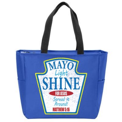 Mayo Light Shine for Jesus Zip Tote Bag
