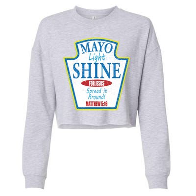 Mayo Light Shine for Jesus Cropped Pullover Crew