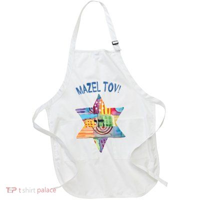 Mazel Tov Full-Length Apron With Pockets