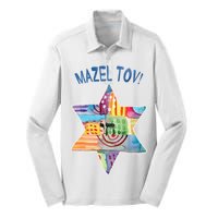 Mazel Tov Silk Touch Performance Long Sleeve Polo