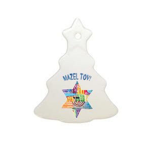 Mazel Tov Ceramic Tree Ornament