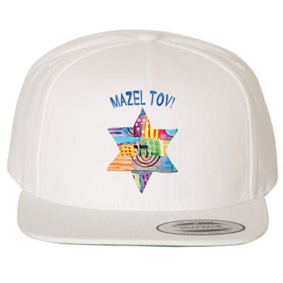 Mazel Tov Wool Snapback Cap