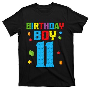 Master Builder 11th Birthday 11 Year Building Bricks T-Shirt