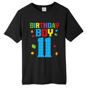 Master Builder 11th Birthday 11 Year Building Bricks Tall Fusion ChromaSoft Performance T-Shirt