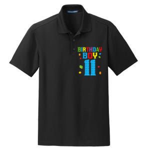 Master Builder 11th Birthday 11 Year Building Bricks Dry Zone Grid Polo