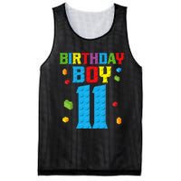 Master Builder 11th Birthday 11 Year Building Bricks Mesh Reversible Basketball Jersey Tank